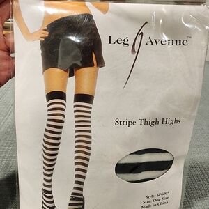 Leg Avenue Stripe Thigh Highs